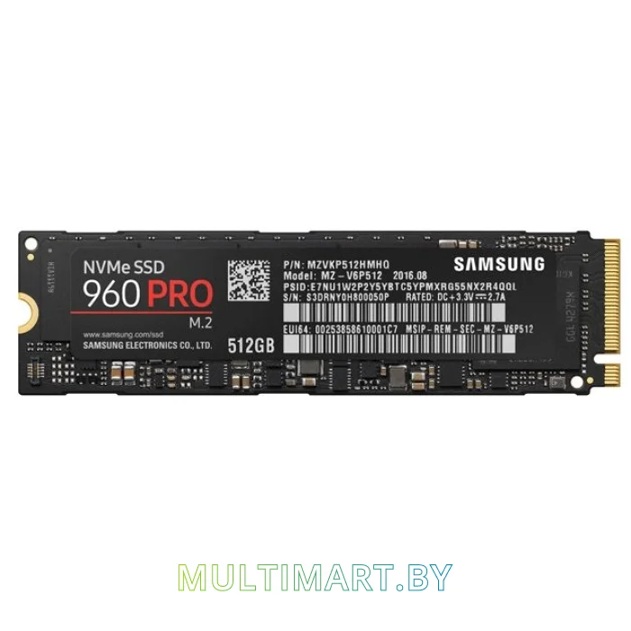 SSD диск Samsung 960 PRO M.2 512GB (MZ-V6P512BW)